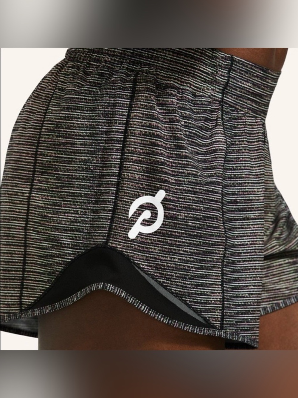 Peloton Striped Heather Athletic Shorts